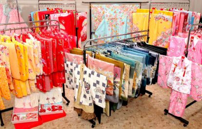 七五三衣裳展示会 着物 羽織袴 被布
