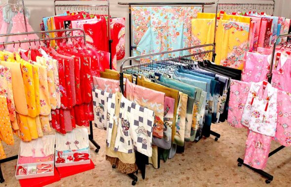 七五三衣裳展示会 着物 羽織袴 被布