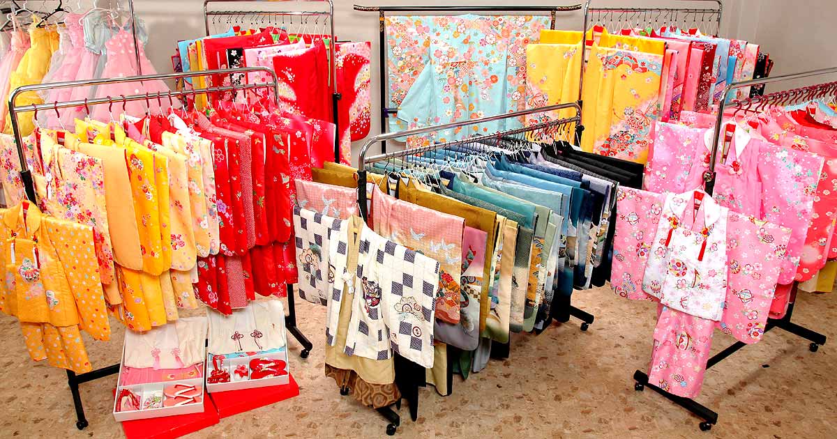 七五三衣裳展示会 着物 羽織袴 被布