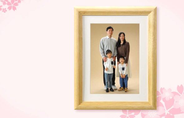 春の額縁付写真プレゼント