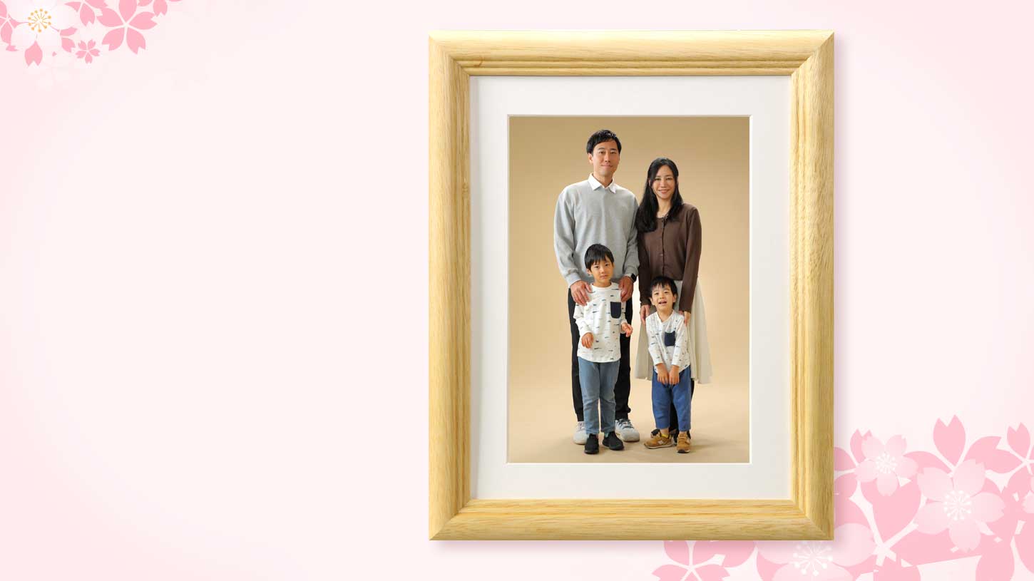 春の額縁付写真プレゼント